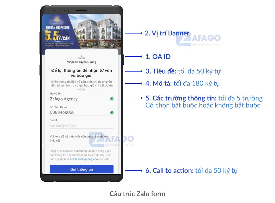 Hướng dẫn tạo form cho hình thức Lead Form