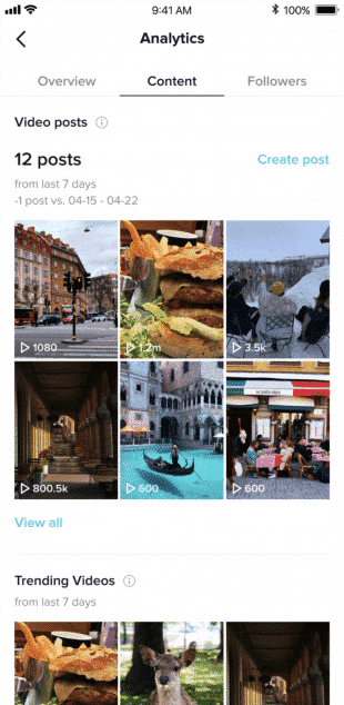 chỉ số đo lường tiktok