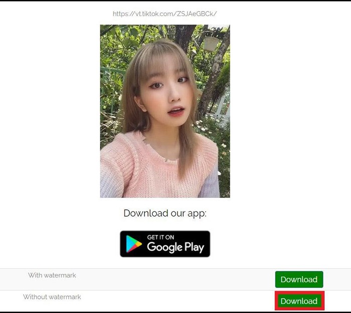 Ứng dụng Tik Tok Downloader