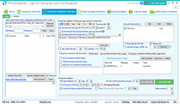 Ứng dụng tool Fplus facebook