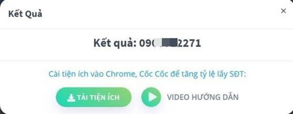 Lấy số điện thoại trên facebook bằng Quetface.com