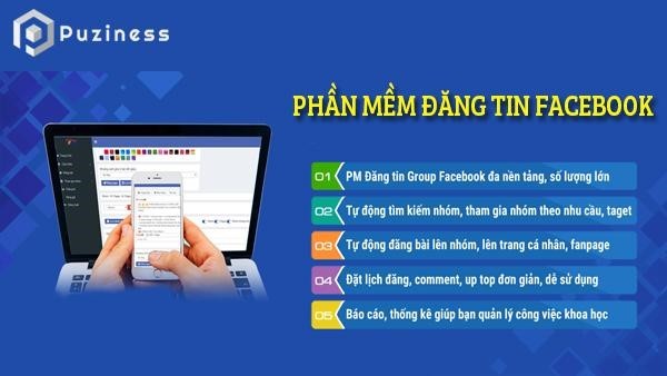 Phần mềm Puziness – Quản lý fanpage và bán hàng online